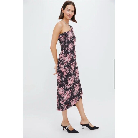 TUCKERNUCK Beaux Valette Natalie Dress Size 10 Black Pink NEW Floral Gardencore - Picture 5 of 16